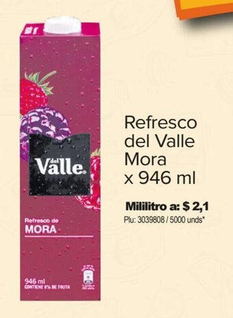 Surtimax Refresco del Valle Mora x 946 ml oferta