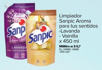 Surtimax Limpiador Sanpic Aroma para tus sentidos -Lavanda - Vainilla x 450 ml oferta