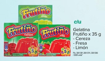 Surtimax Gelatina Frutiño - Cereza - Fresa - Limón x 35 g x 2 und. oferta