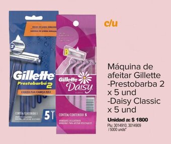 Surtimax Máquina de afeitar Gillette -Prestobarba 2 x 5 und -Daisy Classic x 5 und oferta