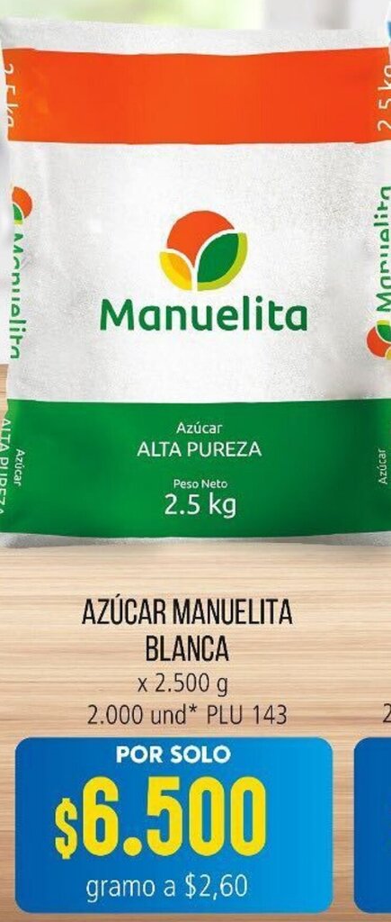 Colsubsidio Azúcar Manuelita Blanca 2.500g oferta