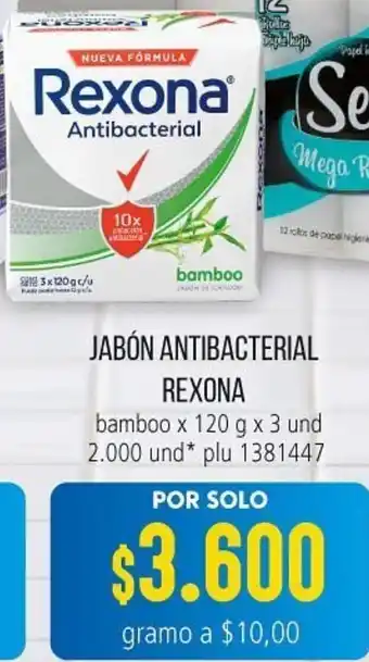Colsubsidio Jabón Antibacterial Rexona 120g x 3 Unid oferta