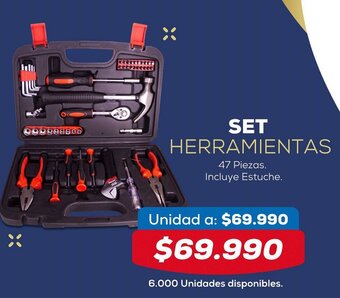 Set Herramientas 47 Piezas