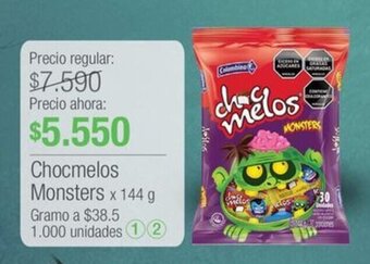 Jumbo Chocmelos Monsters x 144 g oferta