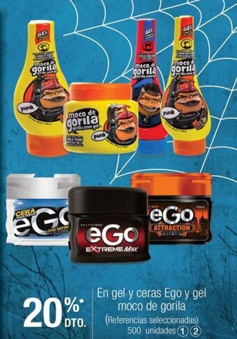 Jumbo En gel y ceras Ego y gel moco de gorila (Referencias seleccionadas) oferta