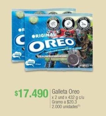 Jumbo Galleta Oreo x 2 und x 432 g c/u oferta
