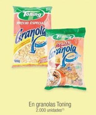 Jumbo En granolas Toning oferta