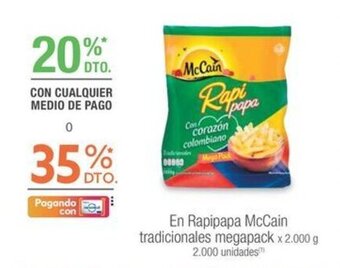 Jumbo En Rapipapa McCain tradicionales megapack x 2.000 g oferta