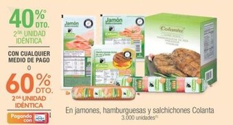 Jumbo En jamones, hamburguesas y salchichones Colanta oferta