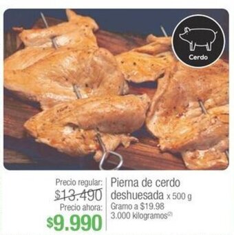 Jumbo Pierna de cerdo deshuesada x 500 g oferta