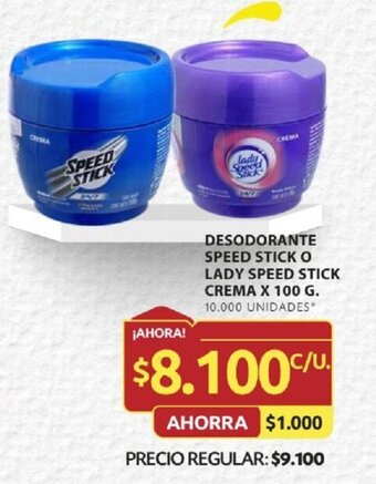 Ara DESODORANTE SPEED STICK O LADY SPEED STICK CREMA X 100 G. oferta
