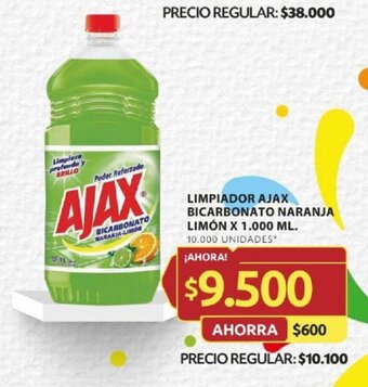 Ara LIMPIADOR AJAX BICARBONATO NARANJA LIMÓN X 1.000 ML. oferta