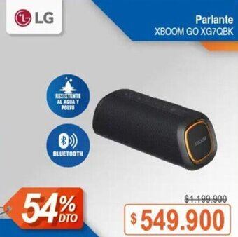 Alkosto LG Parlante XBOOM GO XG7QBK oferta