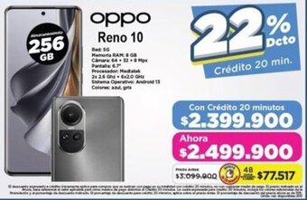Alkomprar oppo Reno 10 256GB oferta