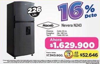 Alkomprar Haceb Nevera N243 oferta