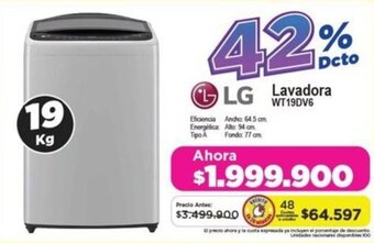 Alkomprar LG Lavadora WT19DV6 oferta