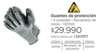 Easy WRK Guantes de protección 5 undades oferta