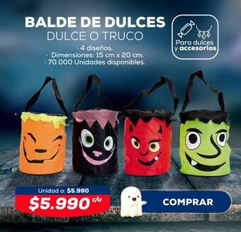 Tiendas D1 BALDE DE DULCES DULCE O TRUCO oferta