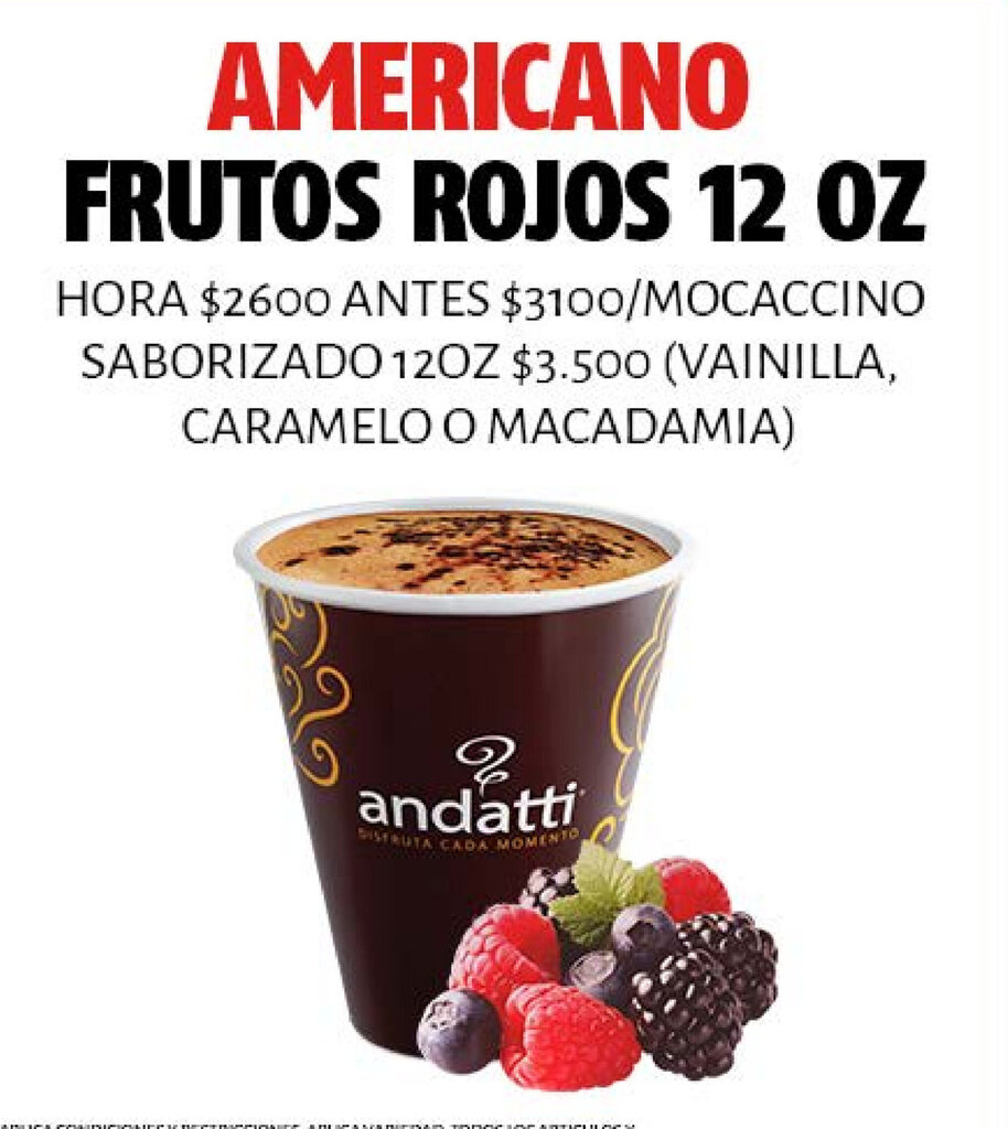 Oxxo Americano Frutos Rojos 12oz oferta