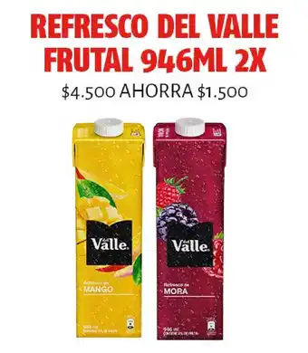 Oxxo Refresco del Valle Frutal 946ml x2 oferta