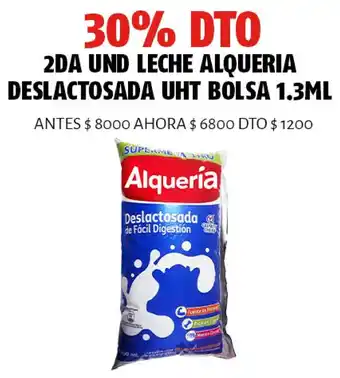Oxxo 2da Und Leche Alqueria Deslactosada UHT Bolsa 1.3ml oferta