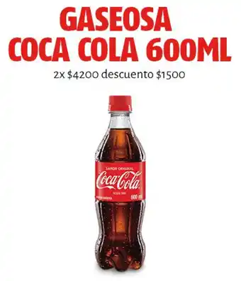 Oxxo Gaseosa Coca Cola 600ml oferta