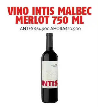 Oxxo Vino Intis Malbec Merlot 750ml oferta