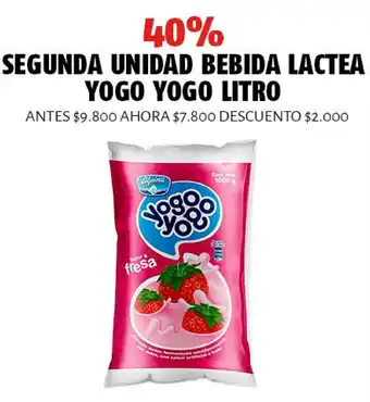 Segunda Unidad Bebida Lactea Yogo Yogo Litro