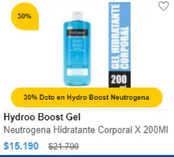 FarmaTodo Hydro Boost Gel Neutragena Hidratante Corporal x 200ml oferta