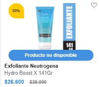 FarmaTodo Exfoliante Neutrogena Hydro Boost X 141g oferta