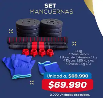 Set Mancuernas 10kg