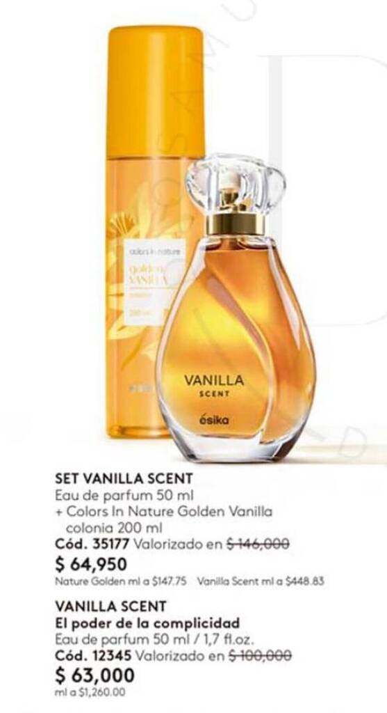 Colonia vanilla best sale esika precio