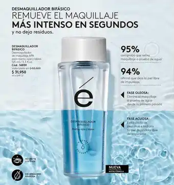 Ésika DESMAQUILLADOR BIFÁSICO Desmaquillador de maquillaje APA para rostro, ojos y labios 125 ml / 3,3 fl. oz. oferta