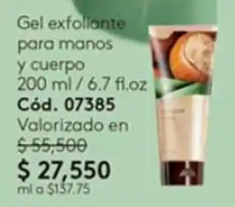Gel exfoliante para manos y cuerpo 200 ml / 6.7 fl.oz