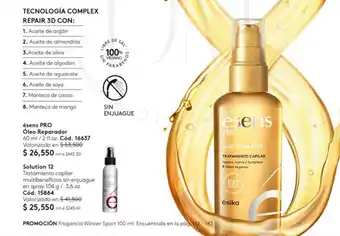 Ésika ésens PRO Óleo Reparador 60 ml / 2 fl.oz. oferta