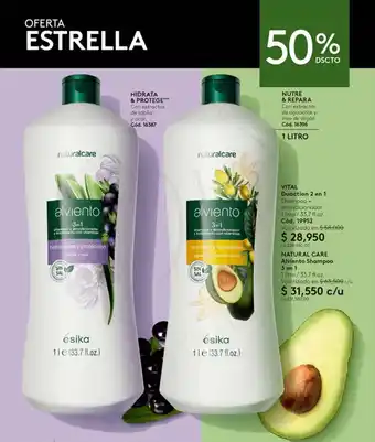 Ésika NATURAL CARE Alviento Shampoo 3en1 1 litro / 33.7 fl.oz. oferta