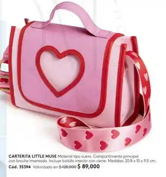 Ésika CARTERITA LITTLE MUSE Medidas: 20.8 x 15 x 9.5 cm. oferta