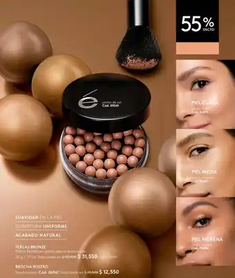 Ésika PERLAS BRONZE Polvos faciales en perlas efecto bronceado 20 g / .71 oz. oferta