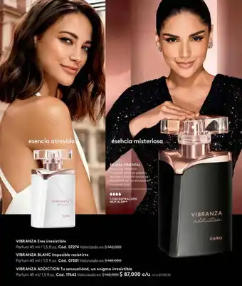 Ésika VIBRANZA ADDICTION Tu sensualidad, un enigma irresistible Parfum 45 ml/ 1,5 fl.oz. oferta