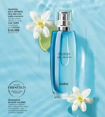 FANTASÍA AZUL INFINITO Hoy elijo vivir cada momento Eau de toilette 50 ml /1,7 fl.oz.