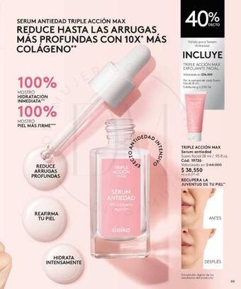 Ésika TRIPLE ACCIÓN MAX Serum antiedad Suero facial 28 ml / .95 fl.oz. oferta
