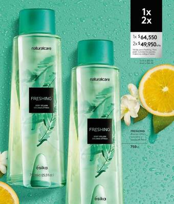 Ésika FRESHING Aroma citfic con lima y bouquet floral 750 ml. oferta