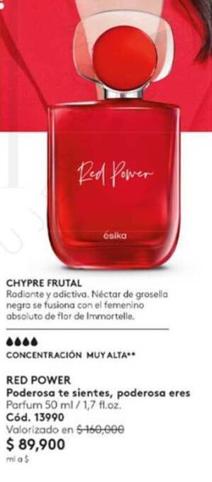 Ésika RED POWER Poderosa te sientes, poderosa eres Parfum 50 ml /1,7 fl.oz. oferta