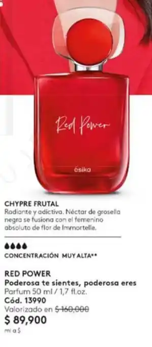 Ésika RED POWER Poderosa te sientes, poderosa eres Parfum 50 ml /1,7 fl.oz. oferta