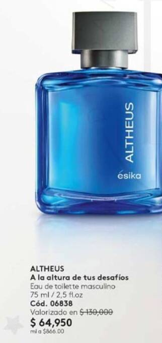 Perfume altheus esika precio hot sale