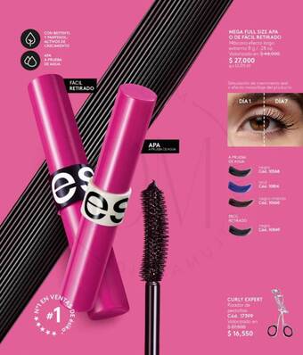 Ésika MEGA FULL SIZE APA O DE FÁCIL RETIRADO Máscara efecto largo extremo 8 g/.28 oz. oferta