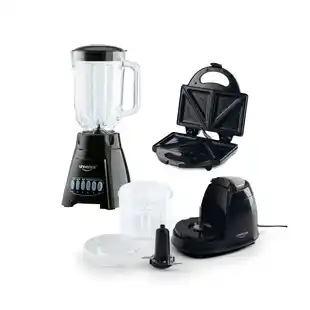 Alkomprar Combo UNIVERSAL licuadora aliada vaso en vidrio+picatodo aliada+sanduchera aliada oferta