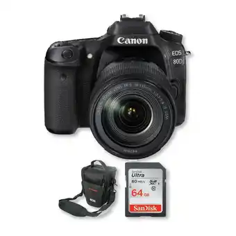Falabella Canon 80d lente 18-135mm + memoria 64gb + bolso oferta