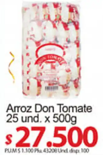 Caribe Supermercados Arroz Don Tomate 25x500g oferta