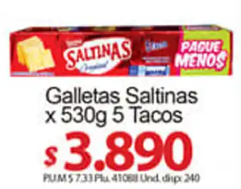 Caribe Supermercados Galletas Saltinas 5x530g oferta